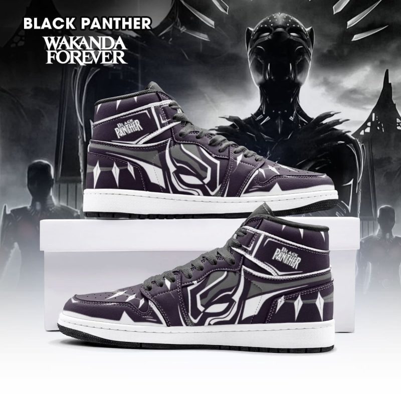 Black Panther Wakanda Air Jordan 1 High Top Shoes