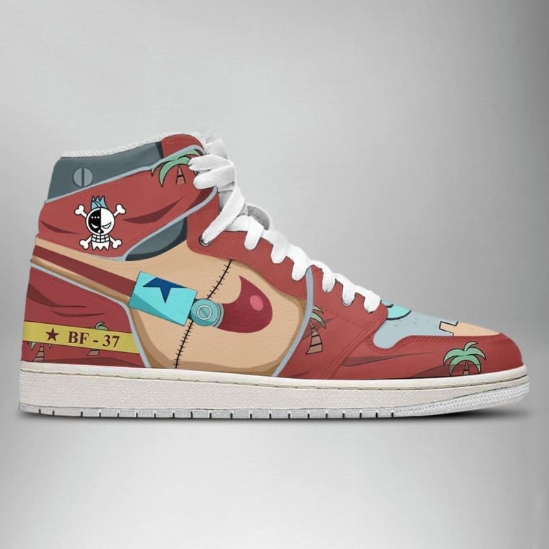 Franky One Piece Air Jordan 1 High Top Shoes SMFOPA2 - Image 3