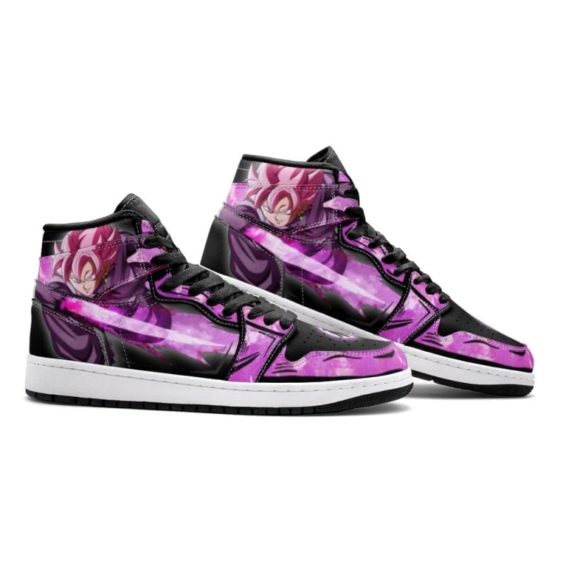 Goku Black Rose Dragon Ball Air Jordan 1 High Top Shoes SMGBRD1 - Image 2