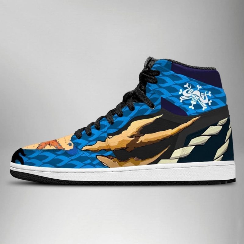 Kaido One Piece Air Jordan 1 High Top Shoes SMKOPA1 - Image 2