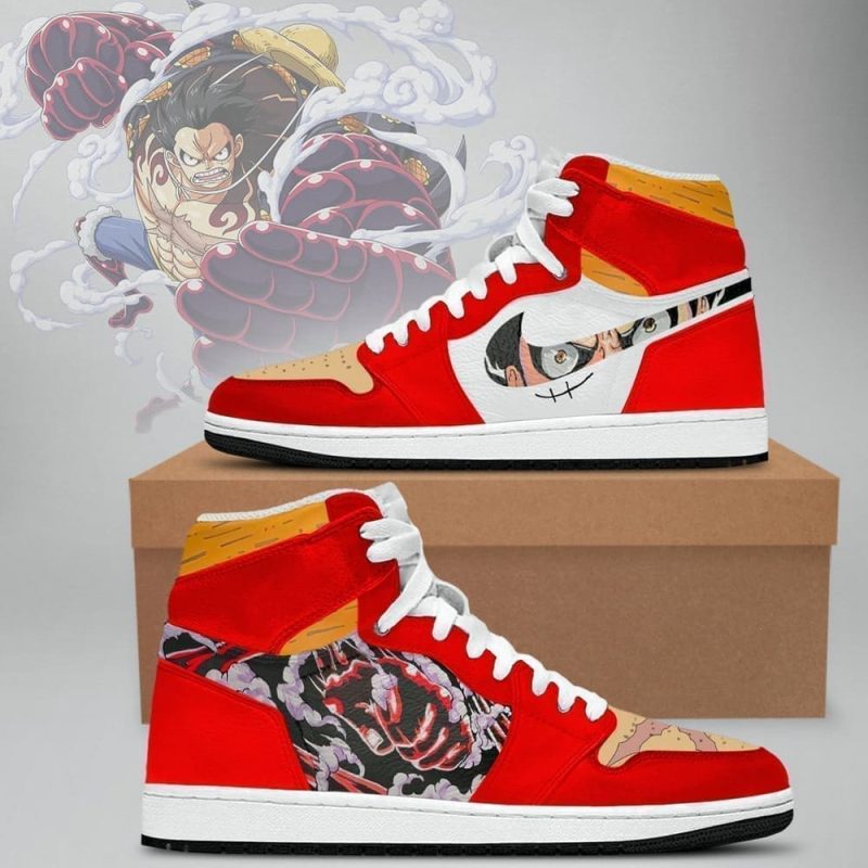 Luffy G4 One Piece Air Jordan 1 High Top Shoes SMLGOP1