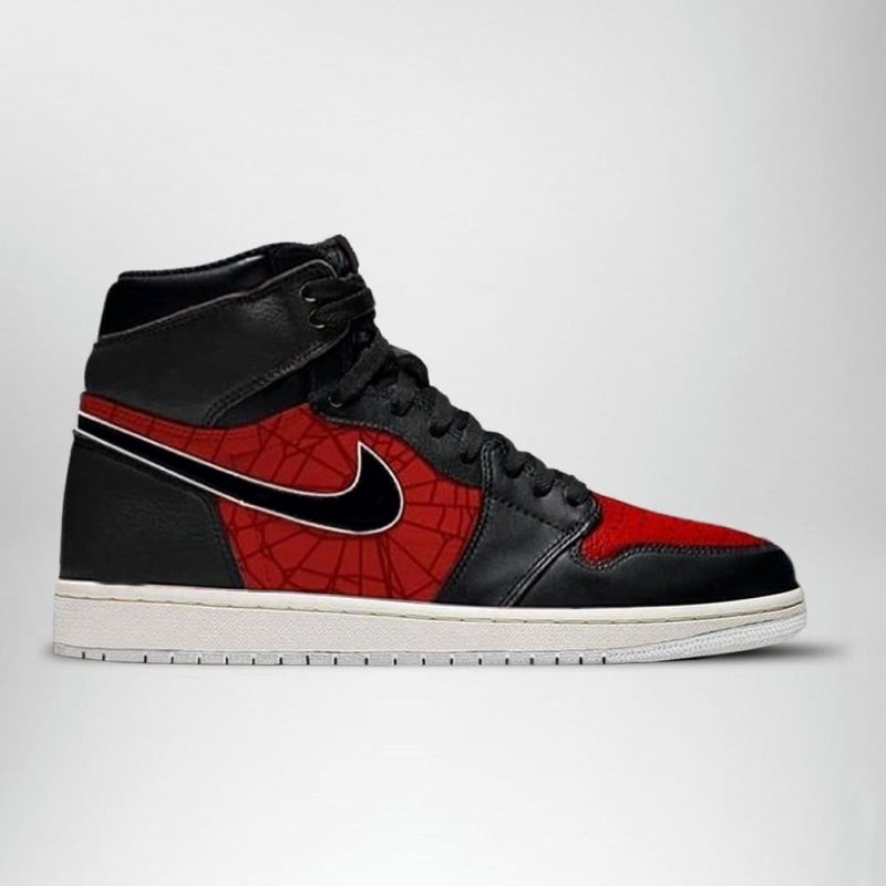 Avengers - Spiderman Air Jordan 1 High Top Shoes SMASAJ1 - Image 3