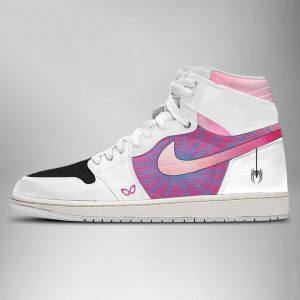 marvel spider man across the spider verse gwen stacy air jordan high top sneaker 1 3 min