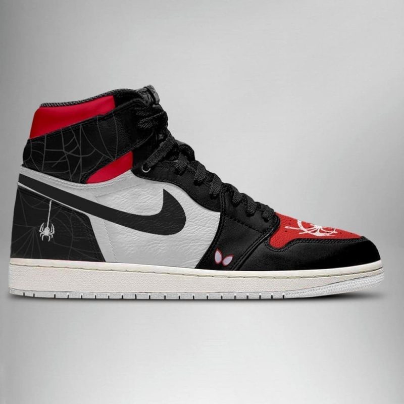 Spider-Man Miles Morales Air Jordan 1 High Top Shoes SMSMMM2 - Image 2