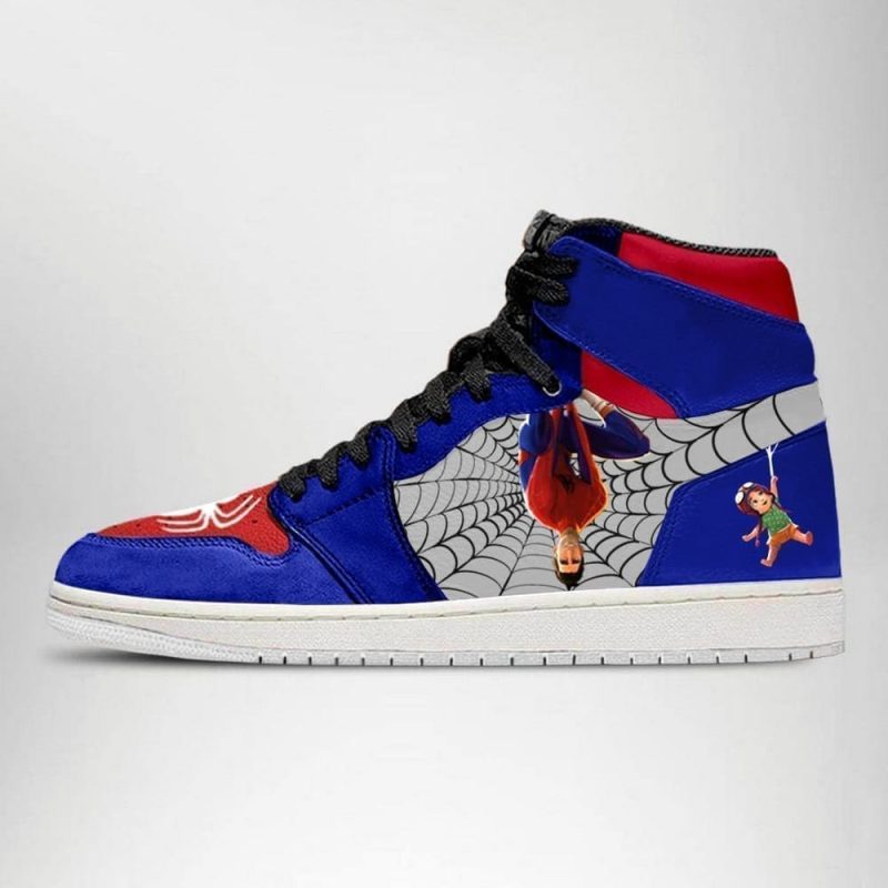 Spider-Man Peter B. Parker Air Jordan 1 High Top Shoes SMMSPB1 - Image 3