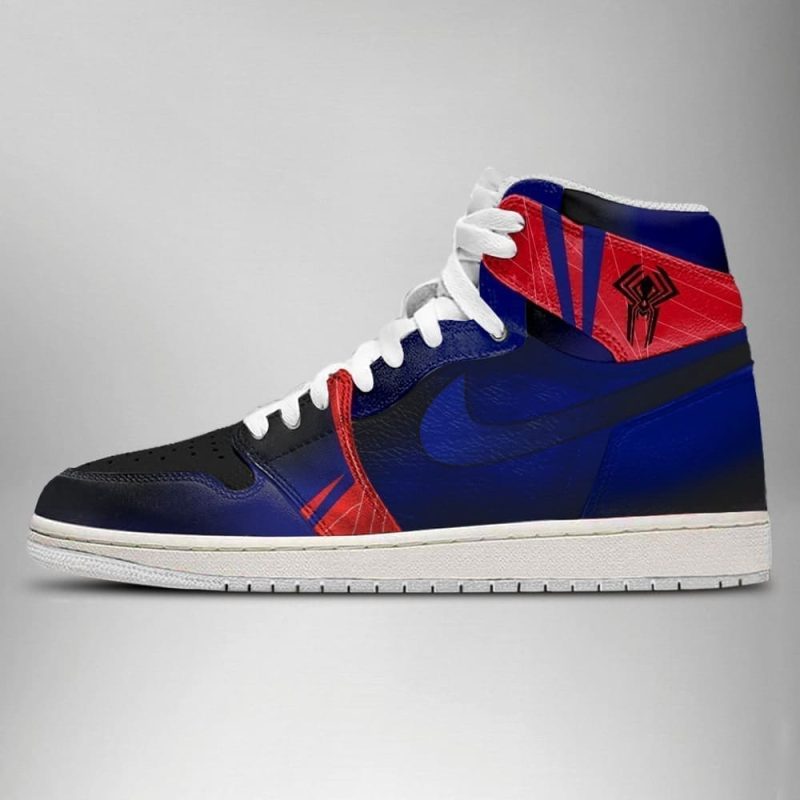 Spider-Man Verse Spider 2099 Air Jordan 1 High Top Shoes SMSMVS1 - Image 3