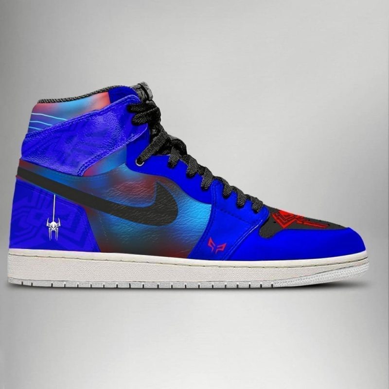 Spider-Man Verse Spider 2099 Air Jordan 1 High Top Shoes SMSMVS2 - Image 2