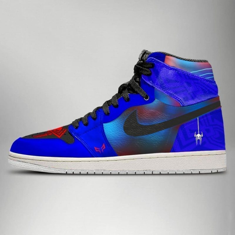 Spider-Man Verse Spider 2099 Air Jordan 1 High Top Shoes SMSMVS2 - Image 3