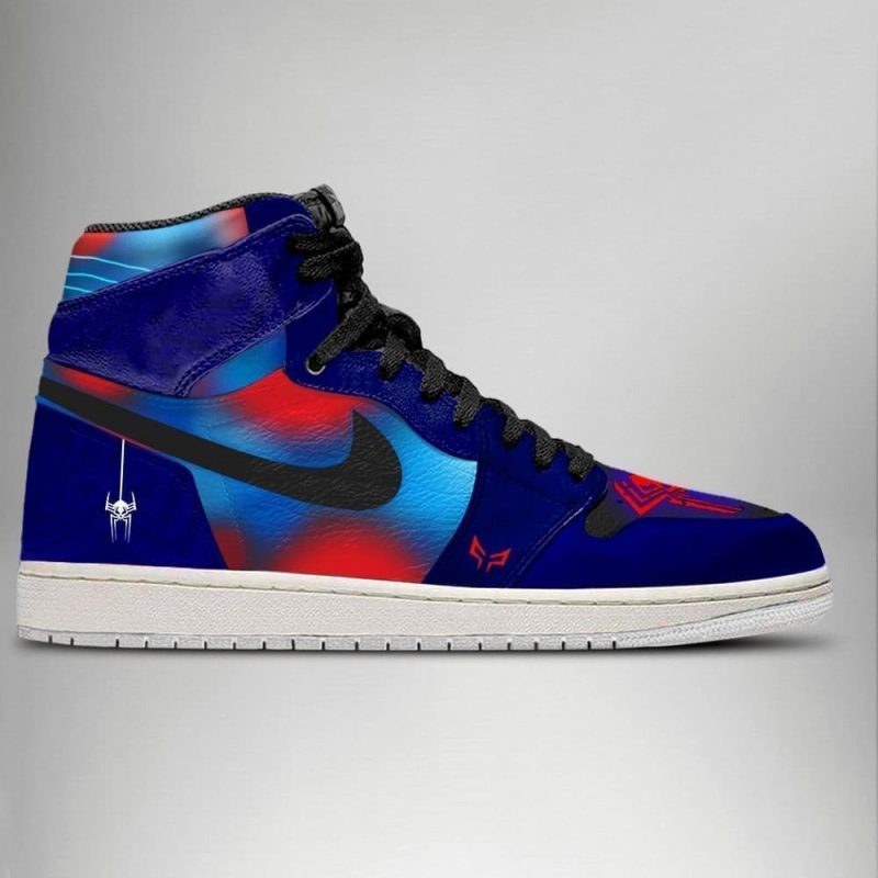 Spider-Man Verse Spider 2099 Air Jordan 1 High Top Shoes SMSMVS3 - Image 2