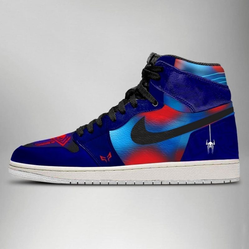 Spider-Man Verse Spider 2099 Air Jordan 1 High Top Shoes SMSMVS3 - Image 3