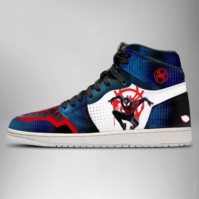 Spider-Man Miles Morales Air Jordan 1 High Top Shoes SMSMMA3 - Image 3