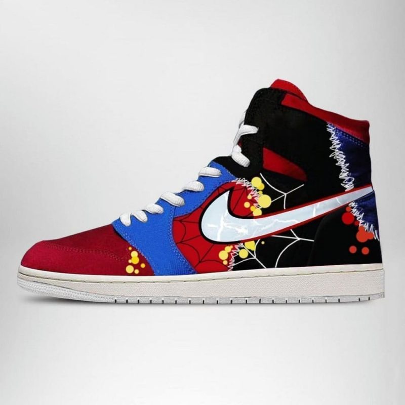 Spiderman Miles Morales Air Jordan 1 High Top Shoes SMSMMA1 - Image 2