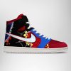 marvel spiderman across the spider verse miles morales air jordan high top sneaker 3 min