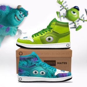 Monsters, Inc Air Jordan 1 High Top Shoes