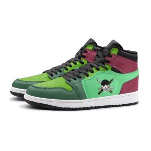 roronoa zoro air jordan 1 high top shoes 3 min