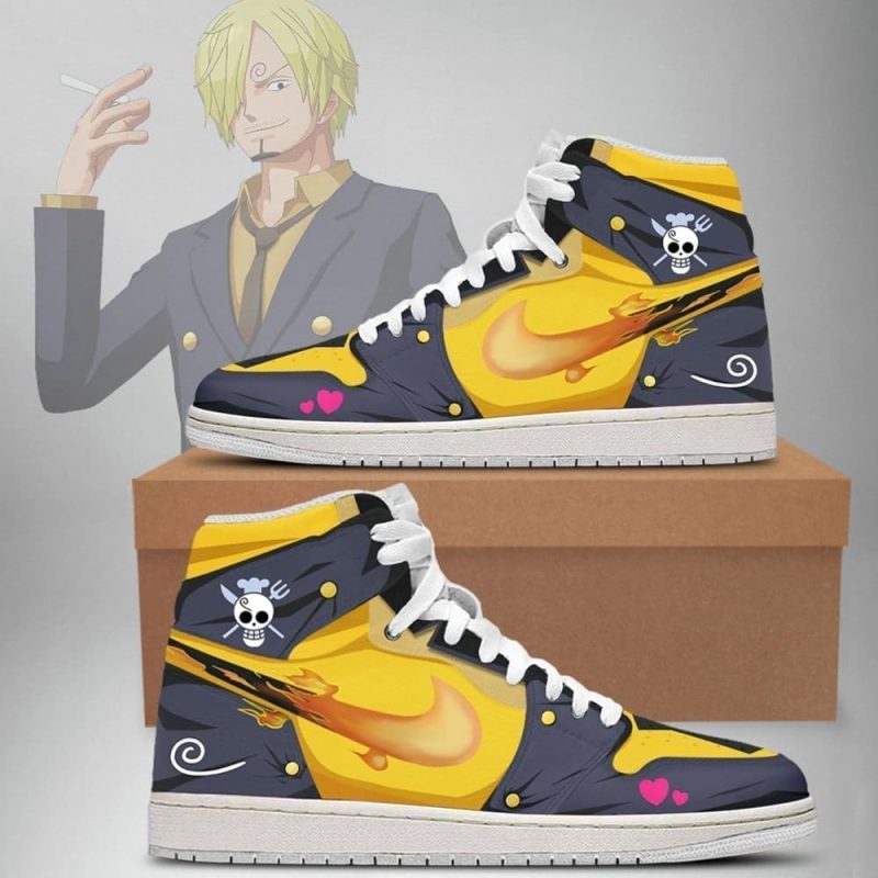 Sanji One Piece Air Jordan 1 High Top Shoes SMSOPA1