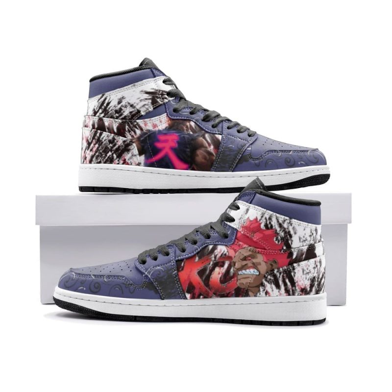 Akuma Street Fighter Air Jordan 1 High Top Shoes SMASFA1