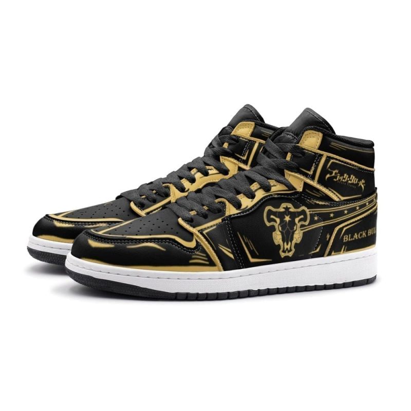 Black Bull Magic Knights Air Jordan 1 High Top Shoes SMBBMK1 - Image 3