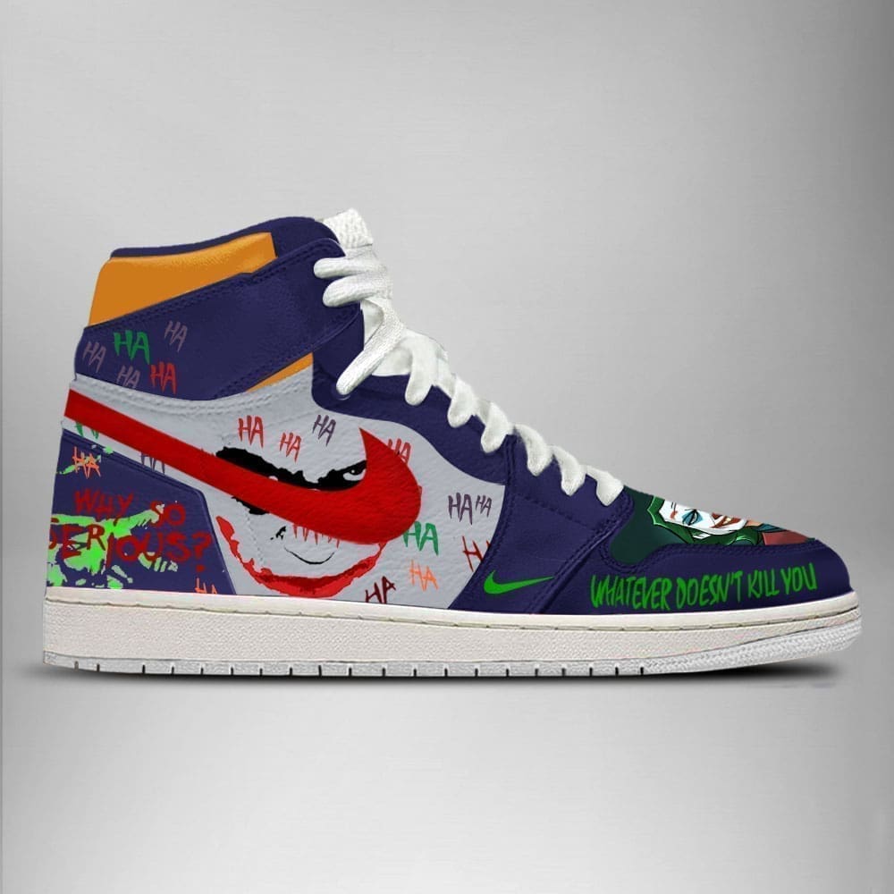 DC All Jokers Air Jordan 1 High Top Shoes