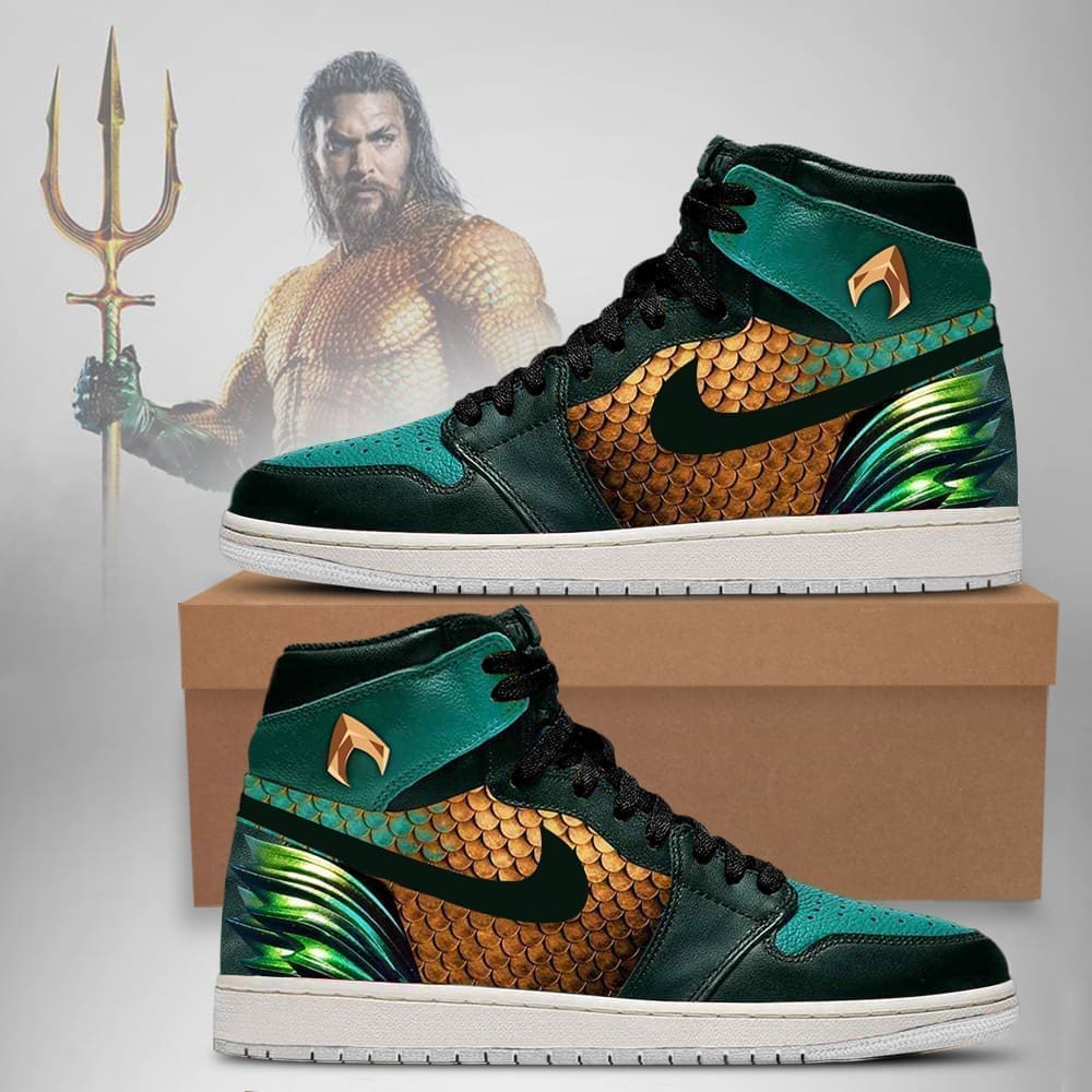 dc justice league aquaman air jordan 1 high top shoes verse 2 1