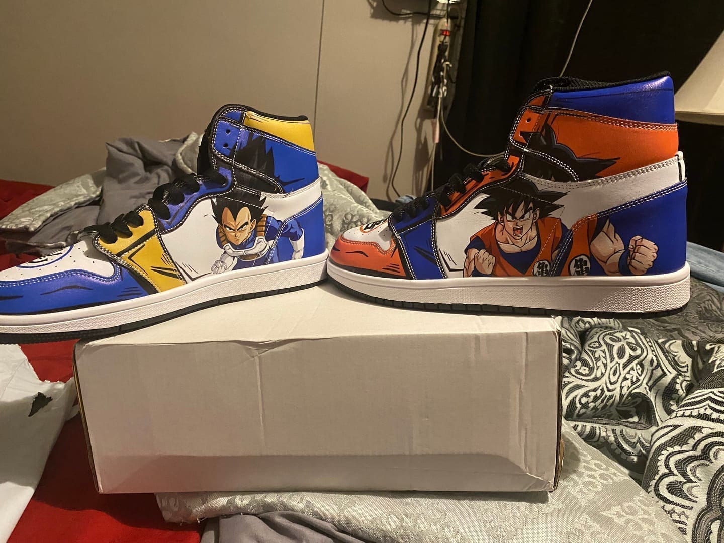 Dragon Ball Super Goku And Vegeta AJ1 High Top Shoes photo review