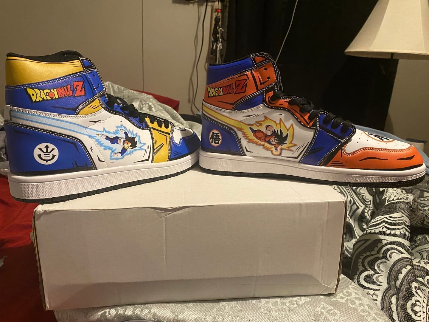 Dragon Ball Super Goku And Vegeta AJ1 High Top Shoes photo review