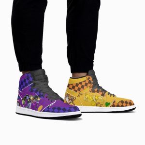 Dio Brando vs Jotaro Kujo Air Jordan 1 High Top Shoes