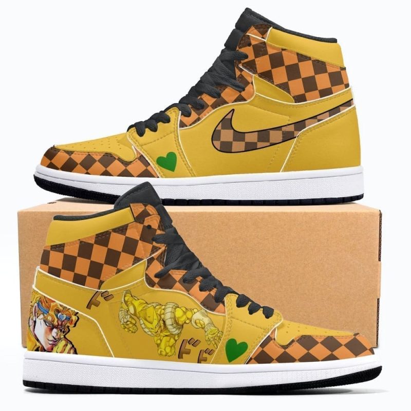 Dio Brando vs Jotaro Kujo Air Jordan 1 High Top Shoes