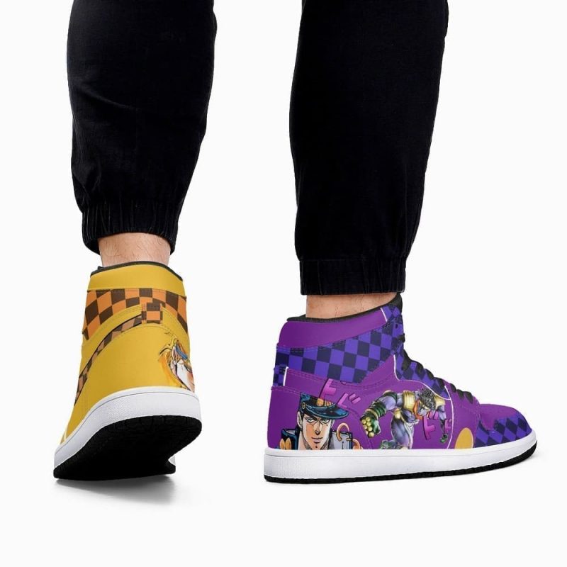 Dio Brando vs Jotaro Kujo Air Jordan 1 High Top Shoes