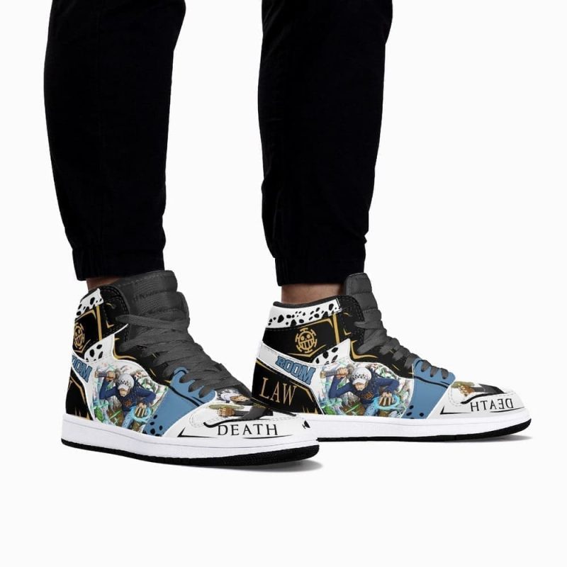 Law One Piece Air Jordan 1 High Top Shoes