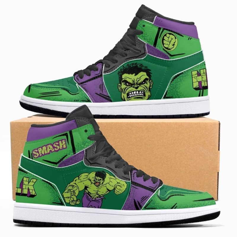 Marvel Hulk Air Jordan 1 High Top Shoes