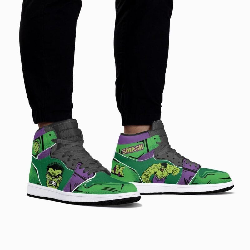 Marvel Hulk Air Jordan 1 High Top Shoes