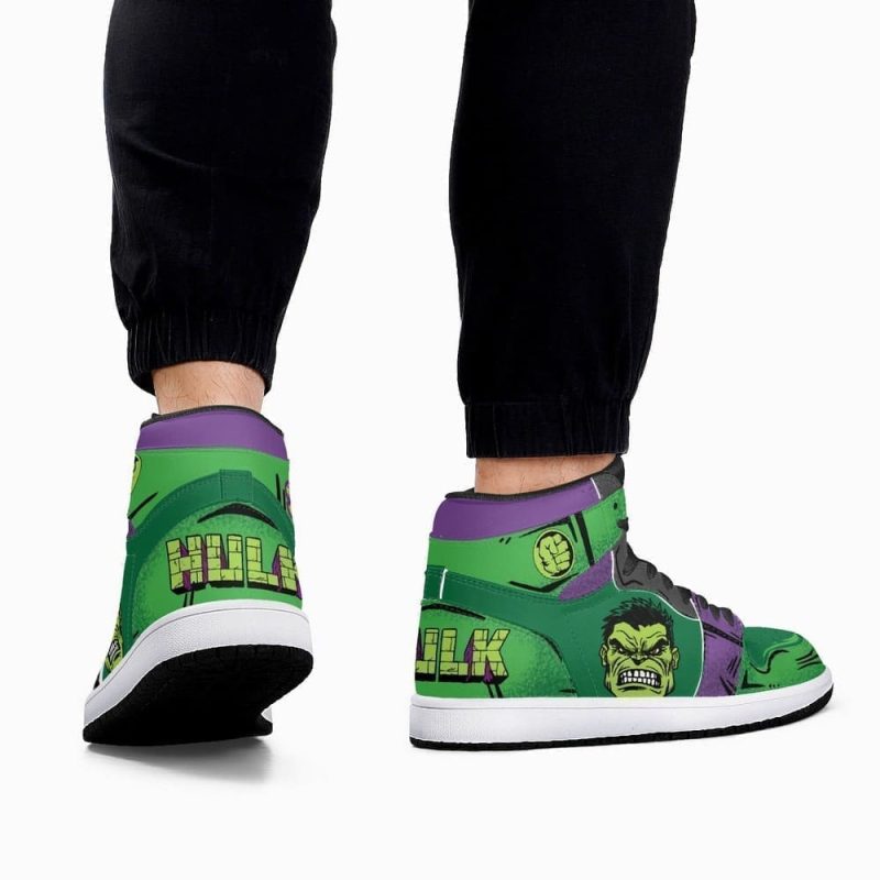 Marvel Hulk Air Jordan 1 High Top Shoes