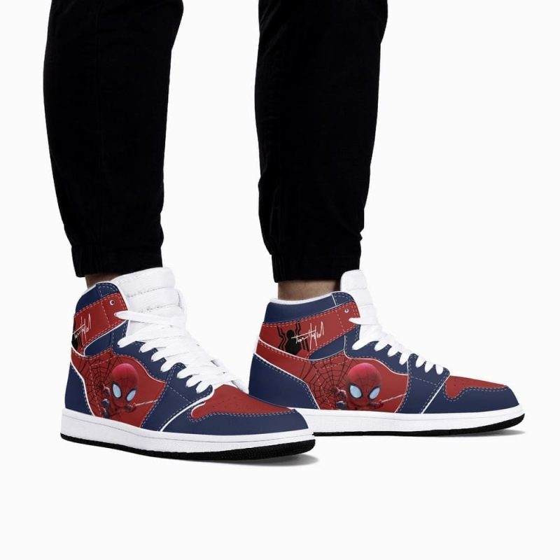 Marvel Spiderman Air Jordan 1 High Top Shoes Version 2