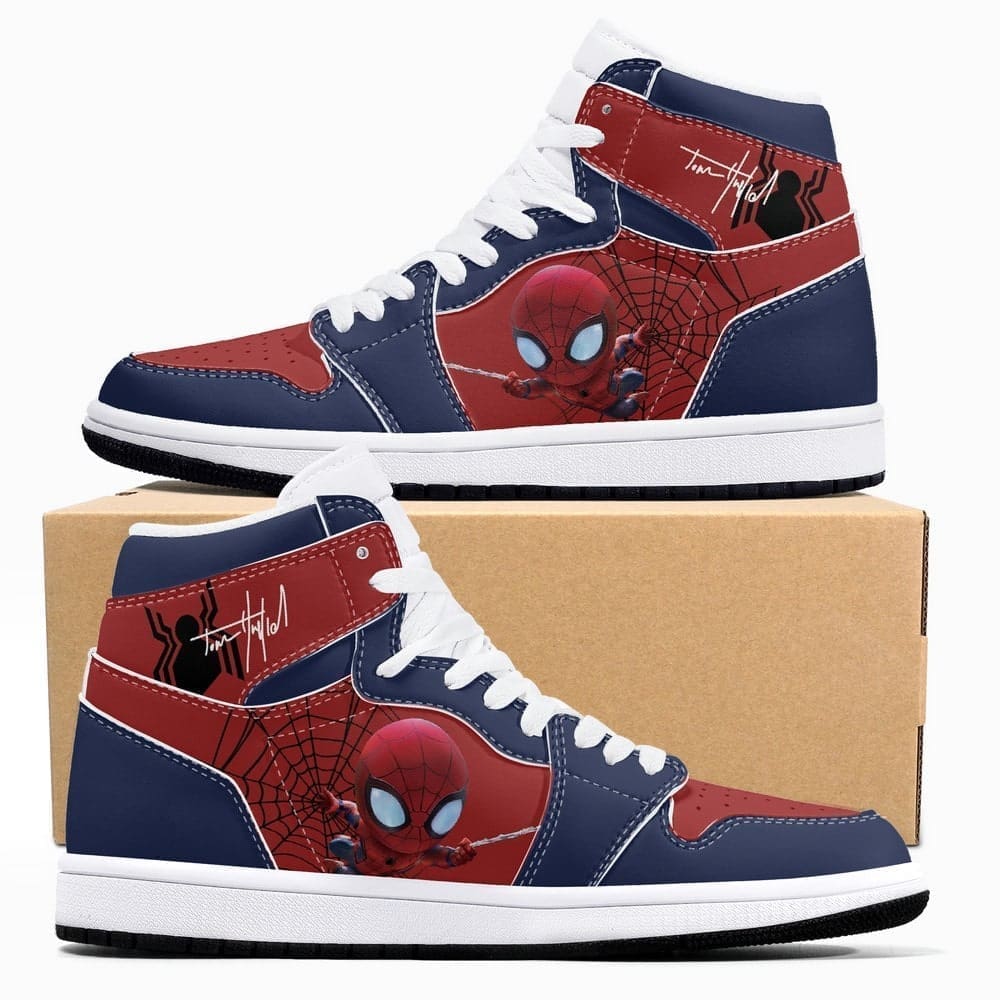 marvel spiderman air jordan 1 high top shoes version 2 4 min