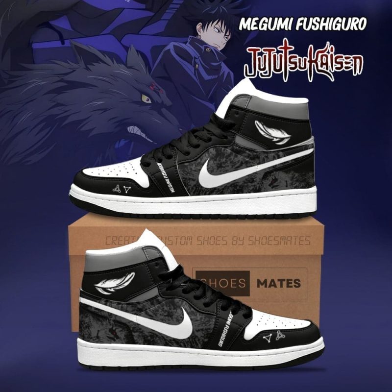 Megumi Fushiguro Air Jordan 1 High Top Shoes