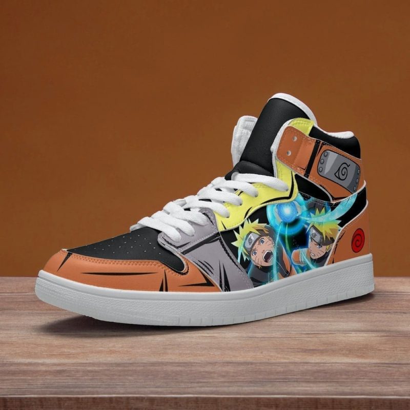 Naruto Vs Sasuke Air Jordan 1 High Top Shoes