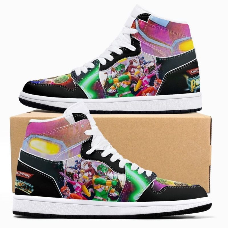 Power Rangers Air Jordan 1 High Top Shoes