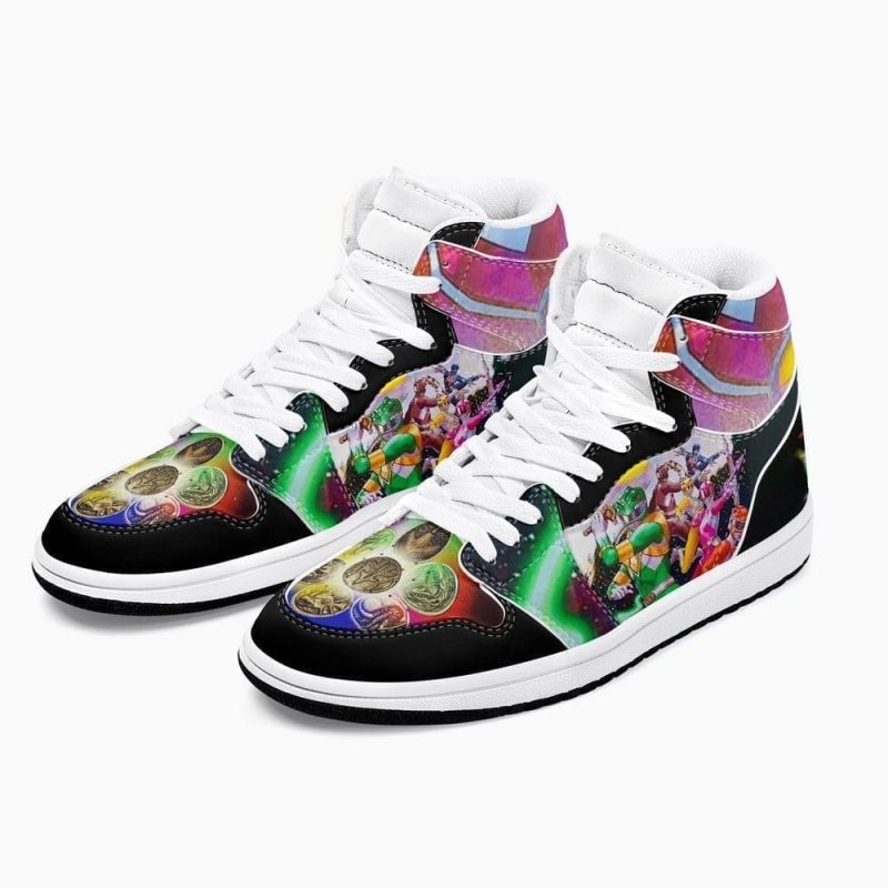 Power Rangers Air Jordan 1 High Top Shoes