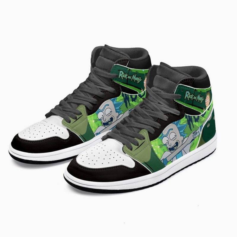 Rick and Morty Air Jordan 1 High Top Shoes