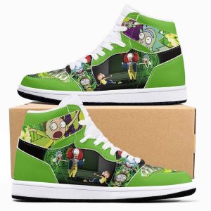 Rick and Morty Air Jordan 1 High Top Shoes