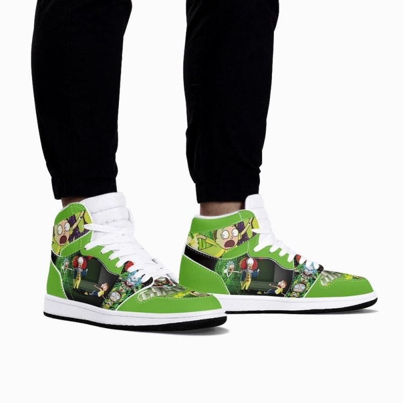 Rick and Morty Air Jordan 1 High Top Shoes