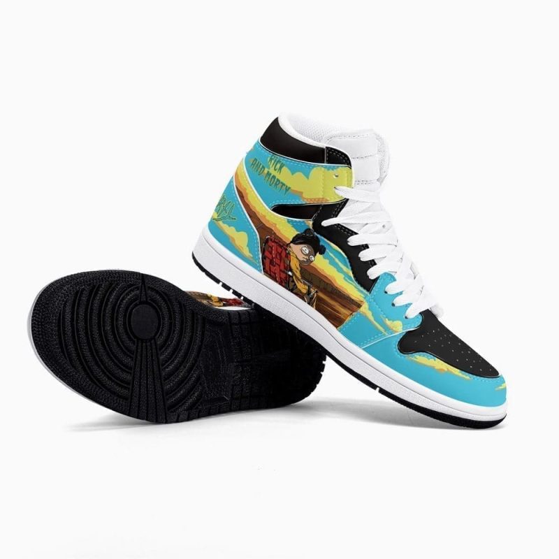 Rick and Morty Crossover Breaking Bad Air Jordan 1 High Top Shoes