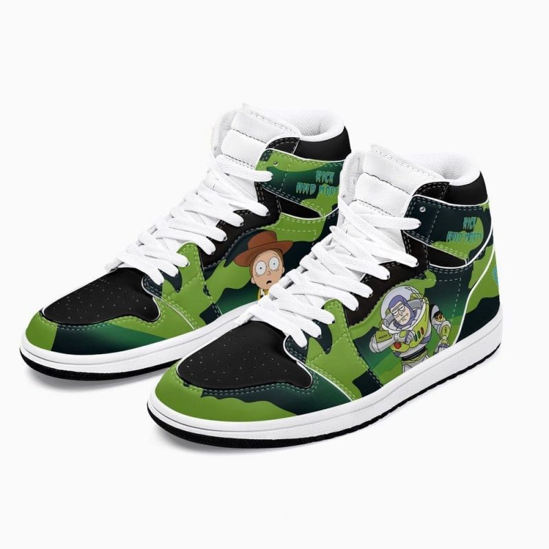 Rick and Morty Crossover Toy Story Air Jordan 1 High Top Shoes