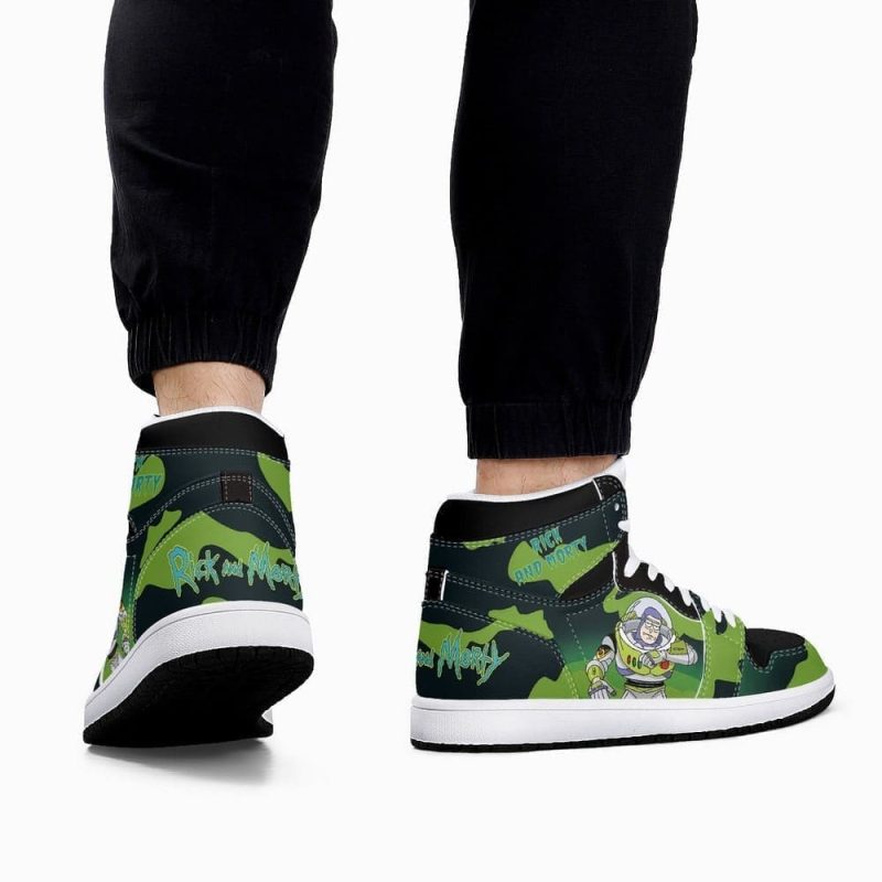 Rick and Morty Crossover Toy Story Air Jordan 1 High Top Shoes