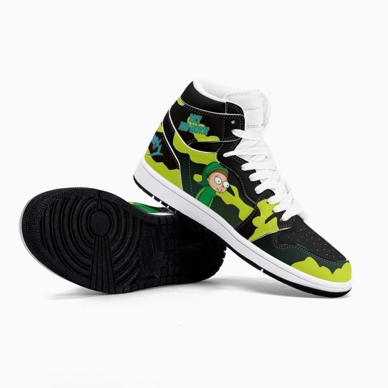 Rick and Morty Crossover Zelda Air Jordan 1 High Top Shoes