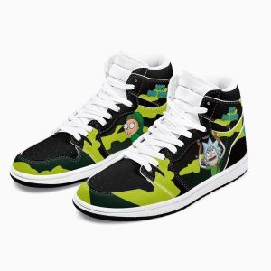 Rick and Morty Crossover Zelda Air Jordan 1 High Top Shoes