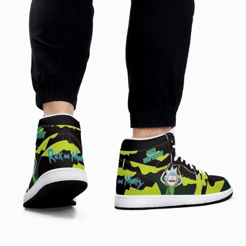 Rick and Morty Crossover Zelda Air Jordan 1 High Top Shoes