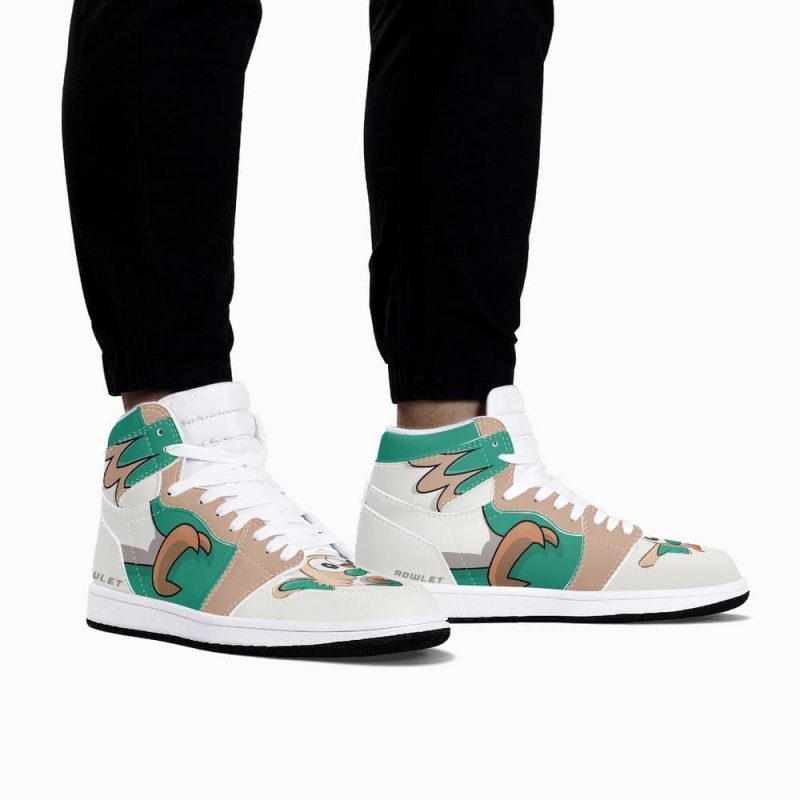 Rowlet Pokemon Air Jordan 1 High Top Shoes