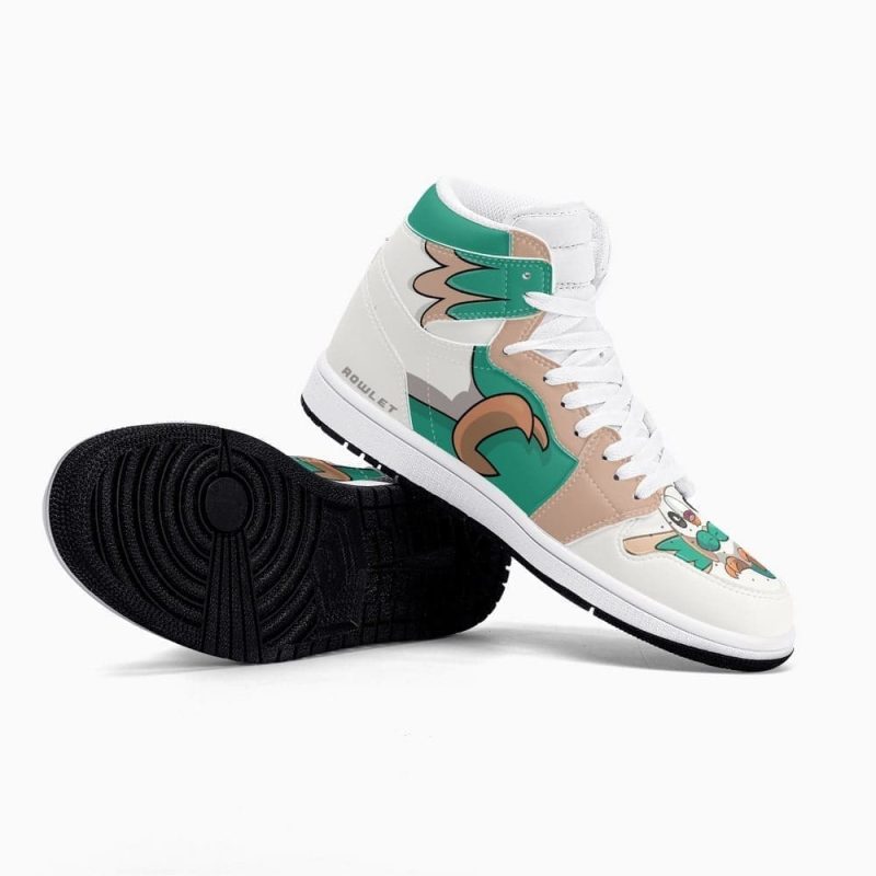 Rowlet Pokemon Air Jordan 1 High Top Shoes